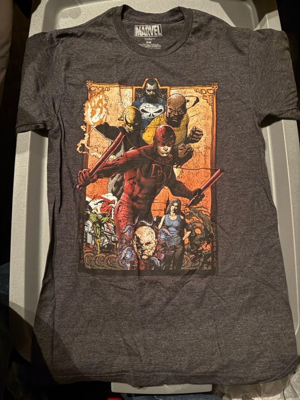 Marvel Defenders Daredevil Luke Cage Iron Fist Punisher Jessica Jones T Shirt